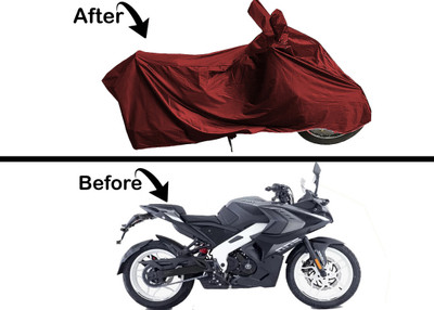 Archistylo Waterproof Two Wheeler Cover for Bajaj(Pulsar RS200 BS6, Maroon)