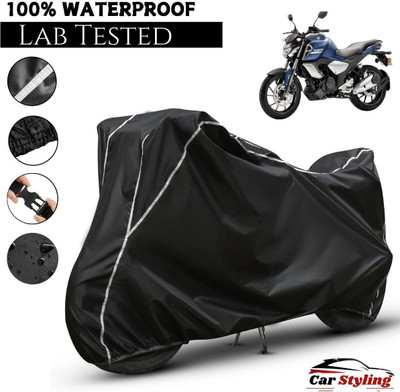 Car Styling Waterproof Two Wheeler Cover for Yamaha(FZ, Black, White)