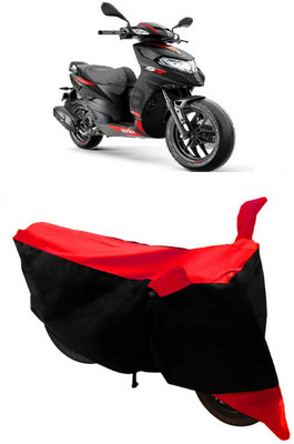 HEMSKAR Two Wheeler Cover for Aprilia(SR 150, Black, Red)