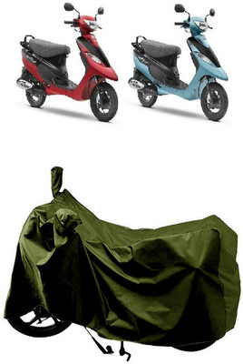 SUGASHRI Waterproof Two Wheeler Cover for TVS(Scooty Pep Plus BS6, Green)
