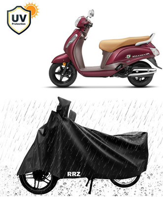 RRZ Waterproof Two Wheeler Cover for Suzuki(Access 125, Black)