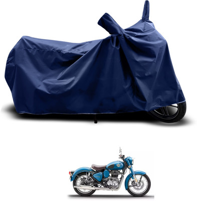 CODOKI Waterproof Two Wheeler Cover for Royal Enfield(Classic Squadron, Blue)
