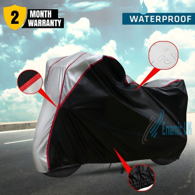 Enamic UK Waterproof Two Wheeler Cover for Honda(SP125, Black, Silver)