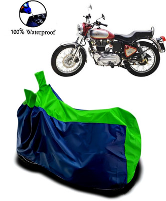 rakku Waterproof Two Wheeler Cover for Royal Enfield(Bullet, Green, Blue)