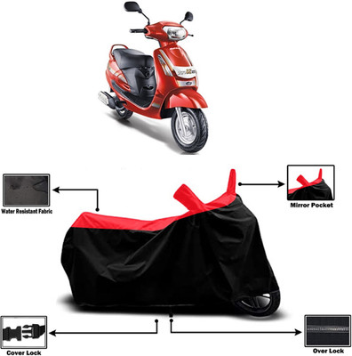 Amexride Two Wheeler Cover for Mahindra(Duro DZ, Red)