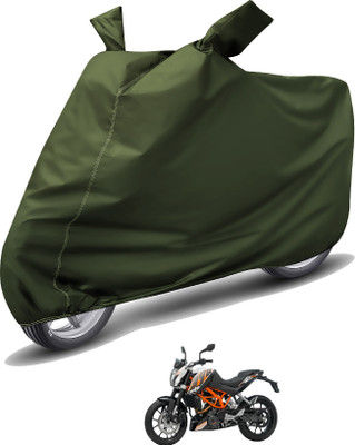 Auto Hub Waterproof Two Wheeler Cover for KTM(Duke 390, Green)