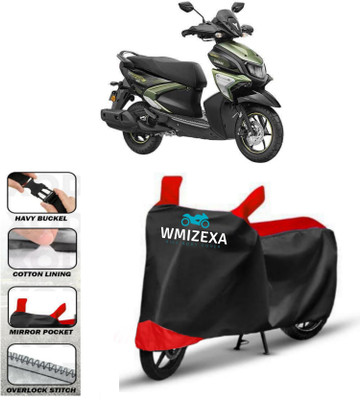 WMIZEXA Two Wheeler Cover for Yamaha(Red, Black)