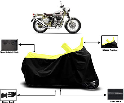 Amexride Two Wheeler Cover for Royal Enfield(Bullet Trials 500, Yellow)