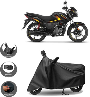 DeepShakshi AUTOMOTIVE Waterproof Two Wheeler Cover for Hero(Glamour, Black)