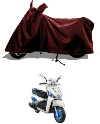 GROFATIK Two Wheeler Cover for Mahindra(Gusto Electric, Maroon)