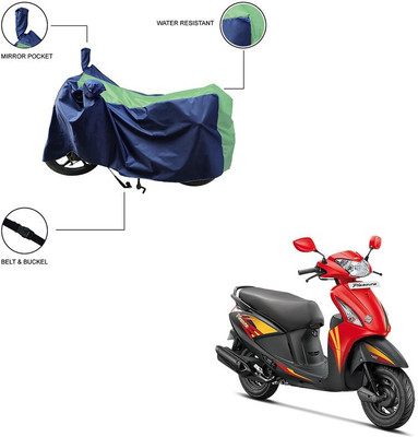 Furnish Flow Two Wheeler Cover for Hero(Pleasure+ 110, Green)