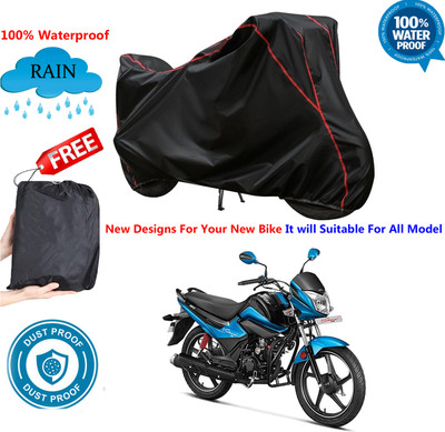 AutoGalaxy Waterproof Two Wheeler Cover for Hero(Splendor I Smart, Black)
