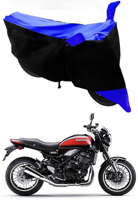 Furious3D Two Wheeler Cover for Kawasaki(Z900RS, Blue, Black)