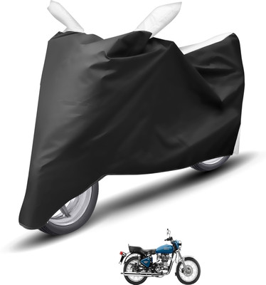 Caronix Waterproof Two Wheeler Cover for Royal Enfield(Electra, White)
