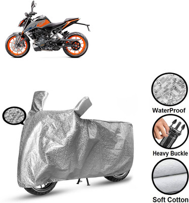 CODOKI Waterproof Two Wheeler Cover for KTM(200 Duke BS6, Silver)