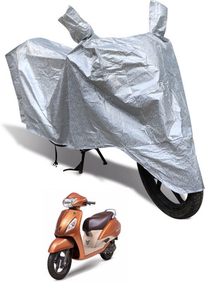 Euro Care Waterproof Two Wheeler Cover for TVS(Jupiter, Silver)