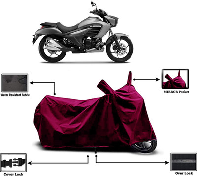 Amexride Two Wheeler Cover for Suzuki(intruder 150, Maroon)