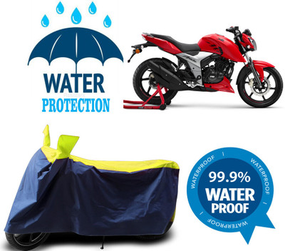Mdstar Waterproof Two Wheeler Cover for TVS(Apache RTR 160 4V, Multicolor)
