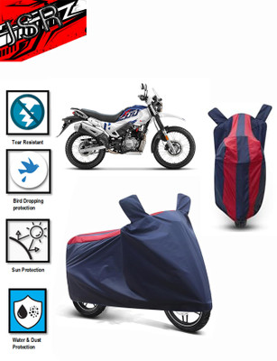 J S R Waterproof Two Wheeler Cover for Hero(Xpulse 200T, Blue, Red)