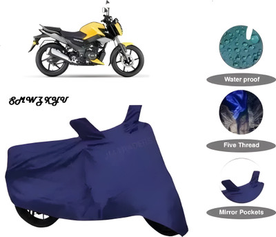 smwzxyu Waterproof Two Wheeler Cover for TVS(Blue)