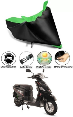 Best Buy Collection Waterproof Two Wheeler Cover for Hero(Electric Dash BS6, Green)