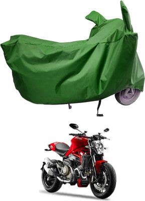 Amexride Two Wheeler Cover for Ducati(Monster 82, Maroon)