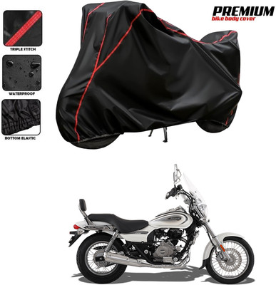 DeepShakshi AUTOMOTIVE Two Wheeler Cover for Bajaj(Avenger Cruise 220 BS6, Black, Red)