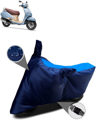 PAGORA Waterproof Two Wheeler Cover for TVS(Jupiter Grande, Blue)