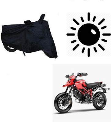 MMSSTAR Waterproof Two Wheeler Cover for Ducati(Hypermotard, Black)