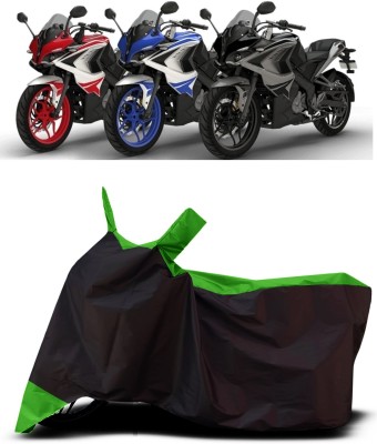 VESMEI Two Wheeler Cover for Bajaj(Pulsar RS200 BS6, Green)