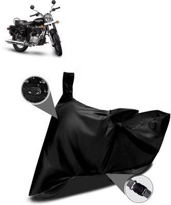DeepShakshi AUTOMOTIVE Two Wheeler Cover for Royal Enfield(Bullet 350 New BS6, Black)