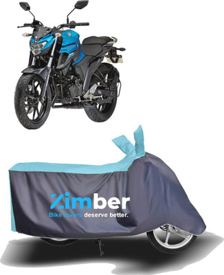 APNEK Two Wheeler Cover for Yamaha(FZ25, Blue, Grey)