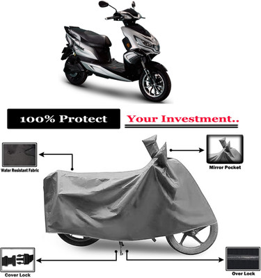 Amexride Two Wheeler Cover for Okinawa(i-Praise, Grey)