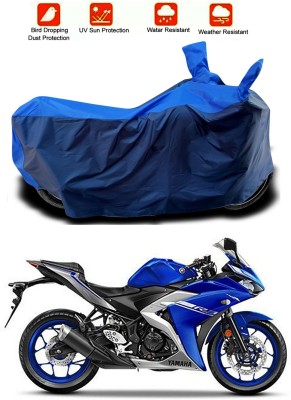 Furious3D Two Wheeler Cover for Yamaha(YZF R3, Blue, Blue)