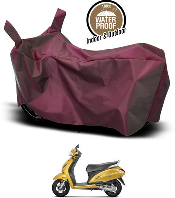 SEBONGO Waterproof Two Wheeler Cover for Honda(Activa 6G, Maroon)