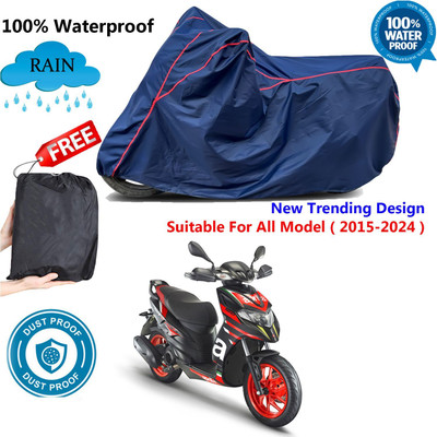 OliverX Waterproof Two Wheeler Cover for Aprilia(Blue, Red)