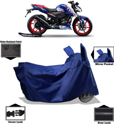 Amexride Two Wheeler Cover for TVS(Apache RTR 165 RP, Blue)