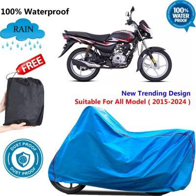 OliverX Waterproof Two Wheeler Cover for Bajaj(ComforTec, Blue)