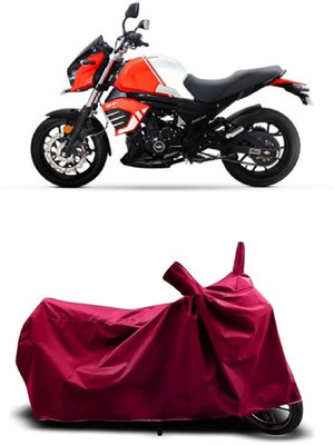 Coxtor Waterproof Two Wheeler Cover for Mahindra(Mojo, Maroon)