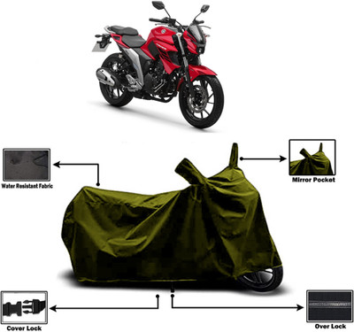 Amexride Two Wheeler Cover for Yamaha(Fazer-250, Green)