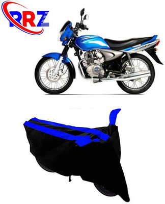 RRZ Waterproof Two Wheeler Cover for Bajaj(Wind 125, Black, Blue)