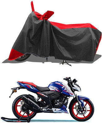 KEDIT Two Wheeler Cover for TVS(Apache RTR 165 RP, Red)