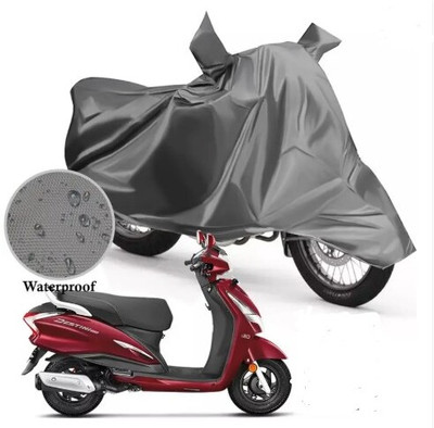 Tritika Waterproof Two Wheeler Cover for Hero(Destini 125, Grey)