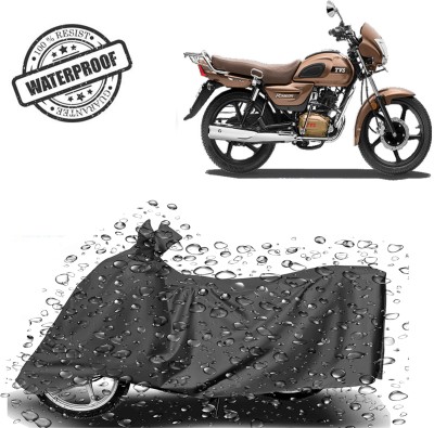 ROYAL AUTO MART Waterproof Two Wheeler Cover for TVS(Radeon, Grey)