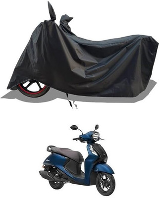 KEDIT Two Wheeler Cover for Yamaha(Fascino 125, Black)