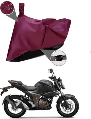 KEDIT Two Wheeler Cover for Suzuki(Gixxer 250, Maroon)