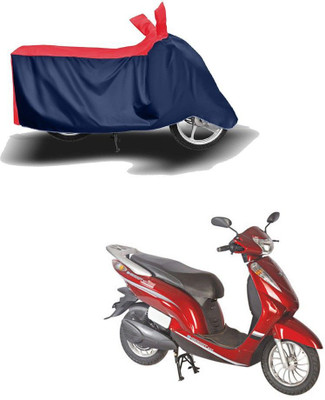 JVDHUB Two Wheeler Cover for Avon(E Scoot, Red, Blue)