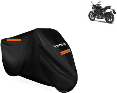 Juvdoxj Waterproof Two Wheeler Cover for Honda(CB300R, Black)