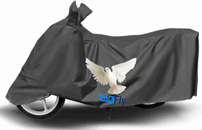 BigFly Waterproof Two Wheeler Cover for TVS(Activa 4G, Grey)