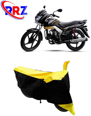 RRZ Waterproof Two Wheeler Cover for Mahindra(Centuro, Black, Yellow)